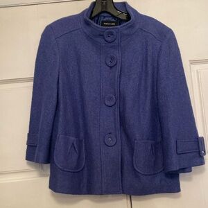 Focus 2000 Women's Blue Boiled Wool Jacket - Size 6